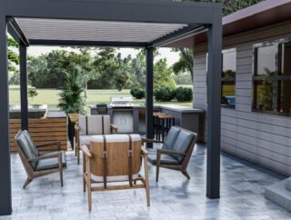 Pergole tarasowe bioklimatyczne – jak działa dach lamelowy?