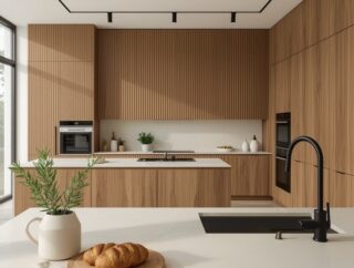 Żłobkowane fronty mebli – stonowana elegancja we wnętrzach 2026