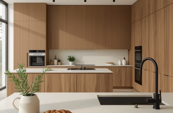 Żłobkowane fronty mebli - stonowana elegancja we wnętrzach 2026